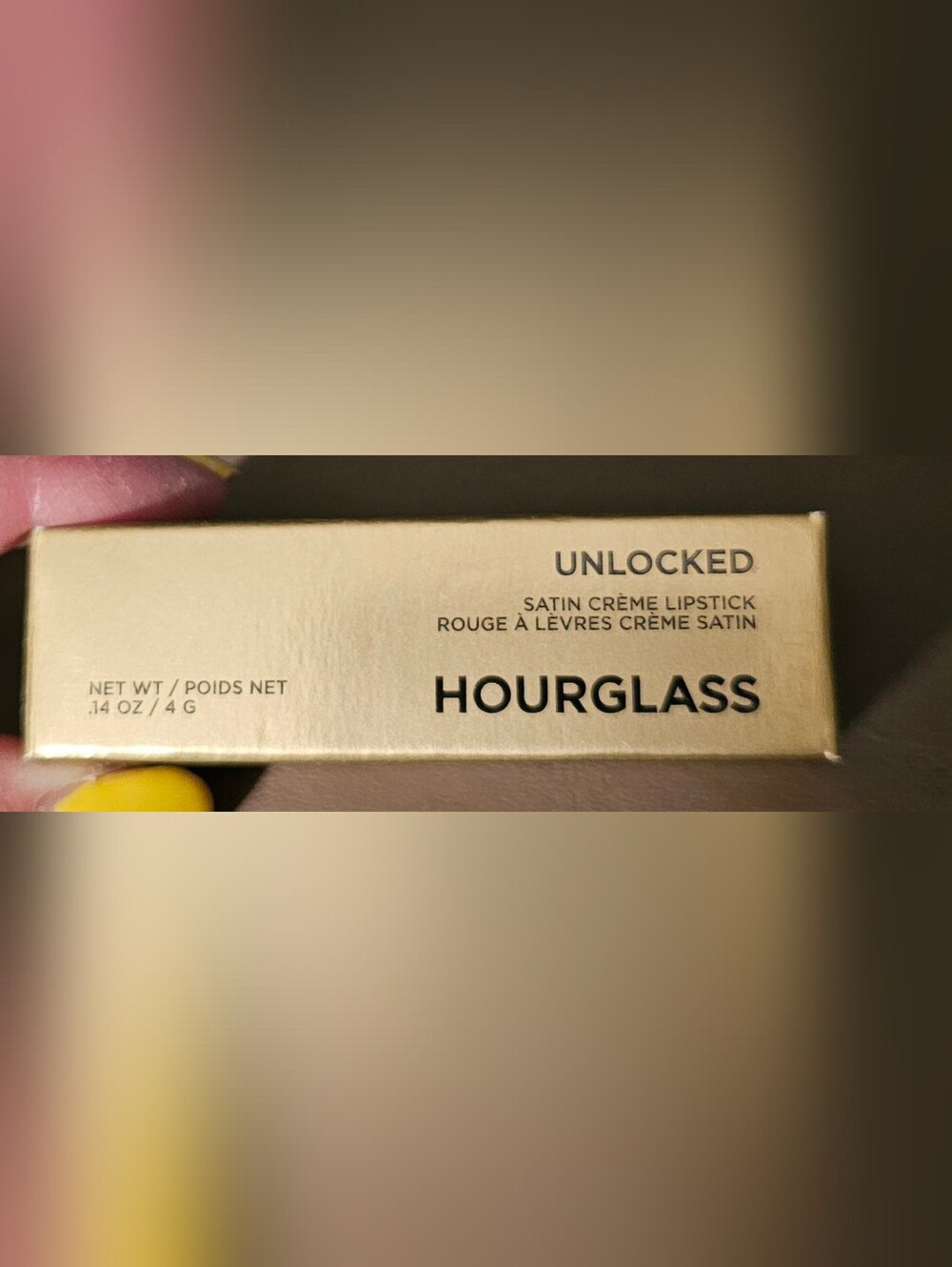Hourglass Unlocked Satin Crème Lipstick - Gold Packaging